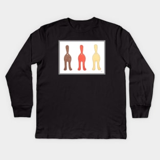 3 Cat Butts #1 Kids Long Sleeve T-Shirt